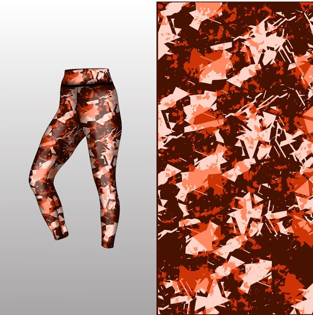 estilo de fondo abstracto para leggings deportivos