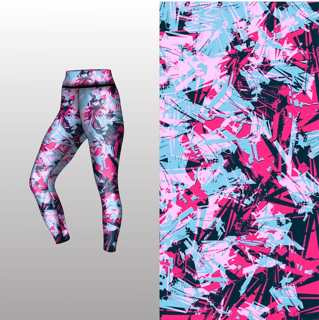 Estilo de fondo abstracto para leggings deportivos