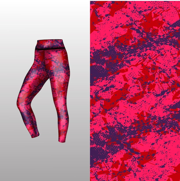 Vector estilo de fondo abstracto para leggings deportivos