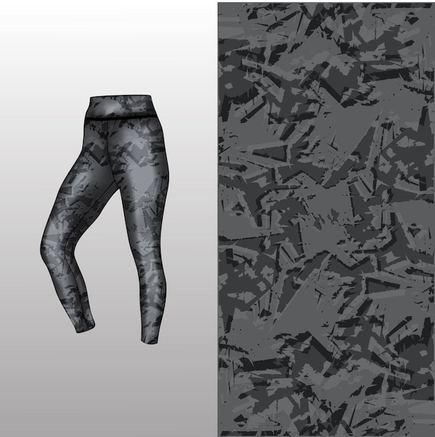 estilo de fondo abstracto para leggings deportivos