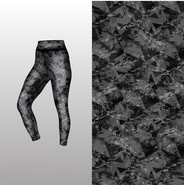 estilo de fondo abstracto para leggings deportivos