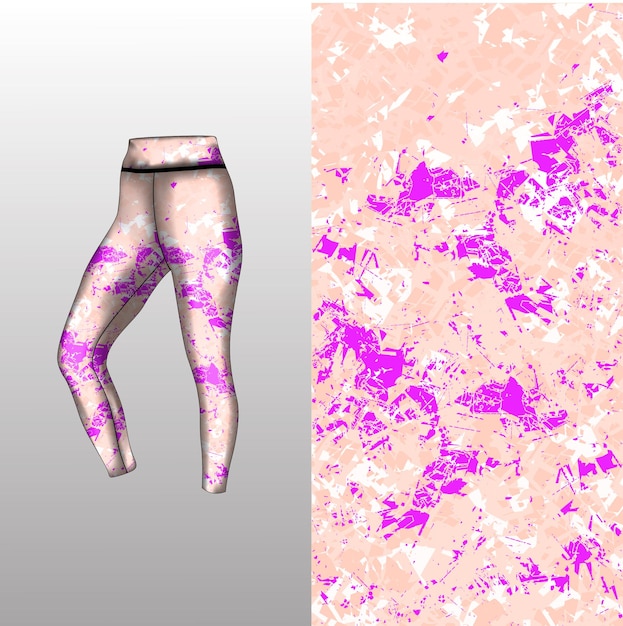 estilo de fondo abstracto para leggings deportivos