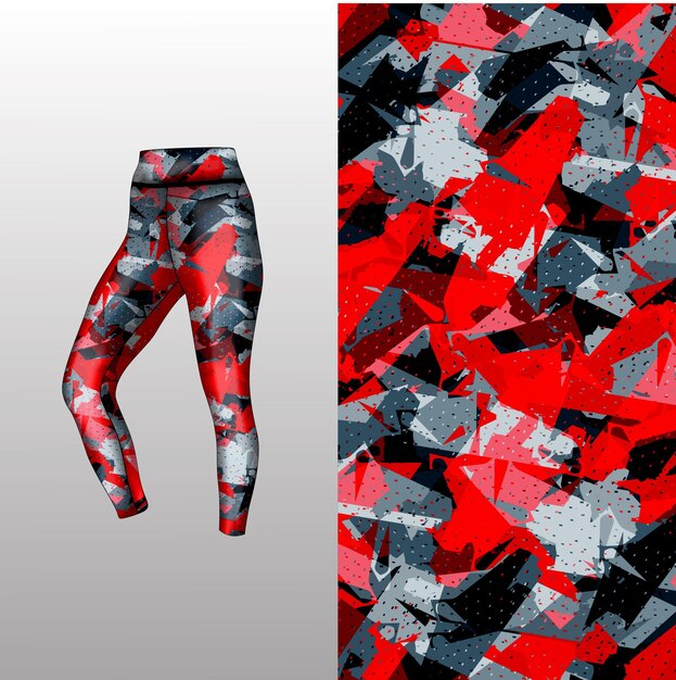 estilo de fondo abstracto para leggings deportivos