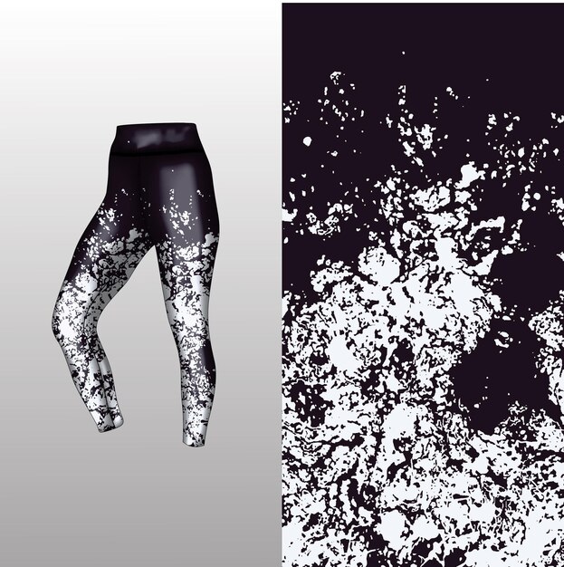 estilo de fondo abstracto para leggings deportivos