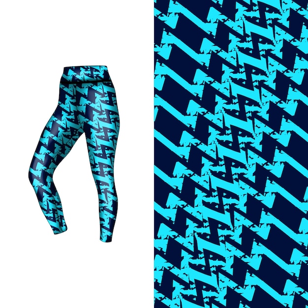 estilo de fondo abstracto para leggings deportivos