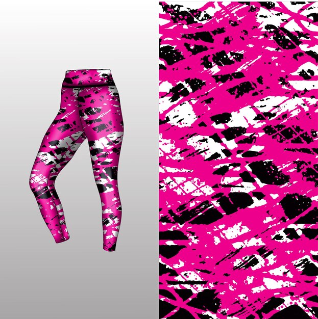 estilo de fondo abstracto para leggings deportivos