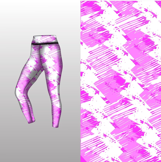 Vector estilo de fondo abstracto para leggings deportivos