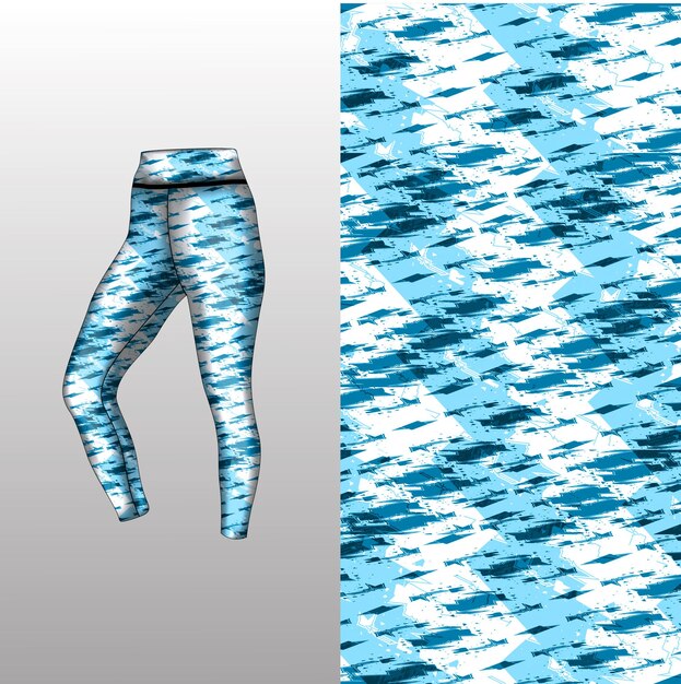 estilo de fondo abstracto para leggings deportivos