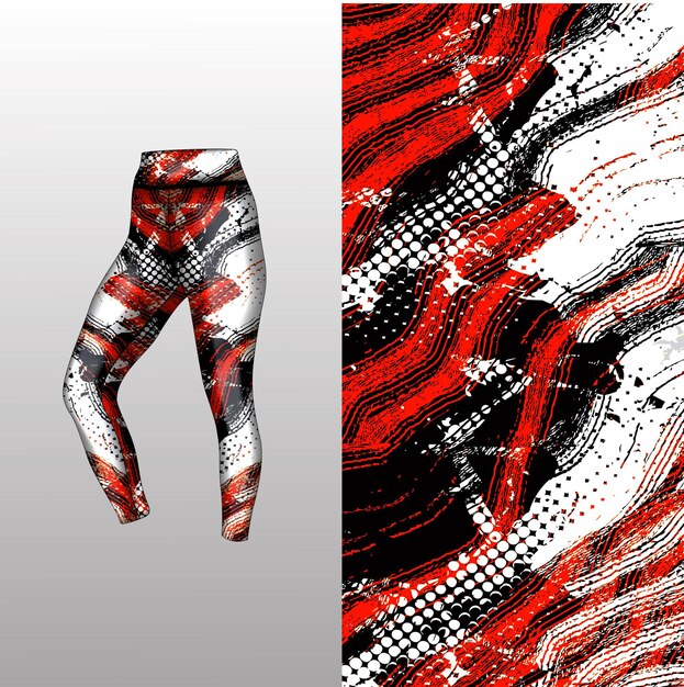 estilo de fondo abstracto para leggings deportivos