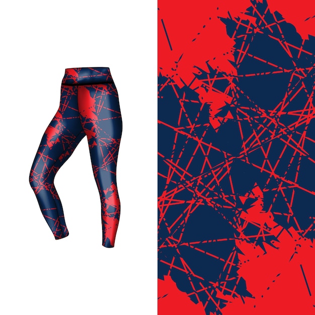 estilo de fondo abstracto para leggings deportivos