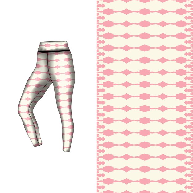estilo de fondo abstracto para leggings deportivos