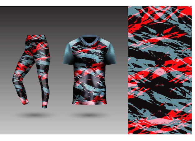 Estilo de fondo abstracto para mallas deportivas y camiseta