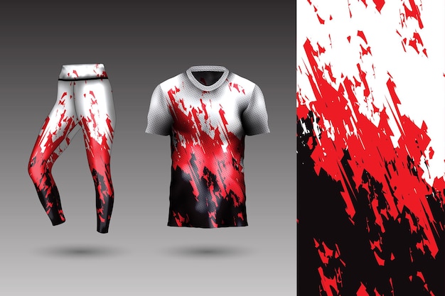 Estilo de fondo abstracto para mallas deportivas y camiseta