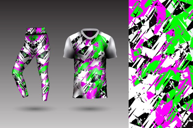 Estilo de fondo abstracto para mallas deportivas y camiseta