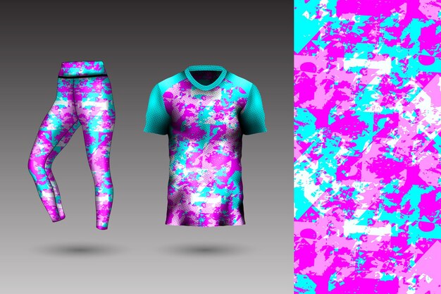 Estilo de fondo abstracto para mallas deportivas y camiseta