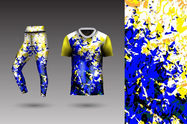 Estilo de fondo abstracto para mallas deportivas y camiseta