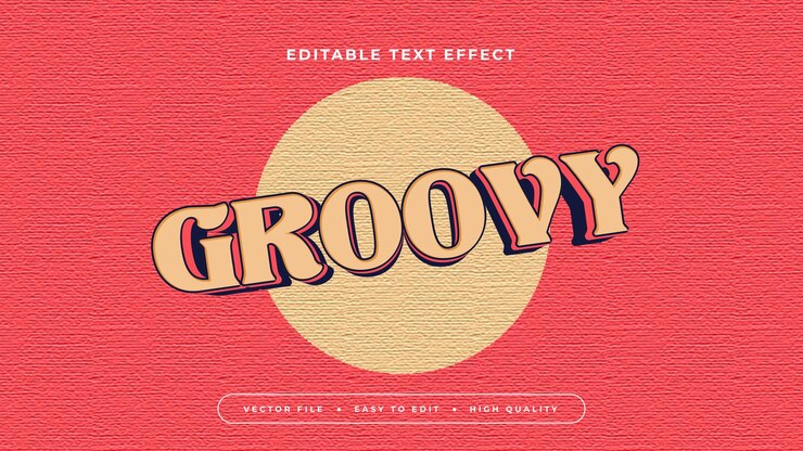 Vector el estilo de fuente de efecto de texto 3d editable de color rosa y beige