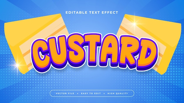 Estilo de fuente de efecto de texto editable en 3D de colorido