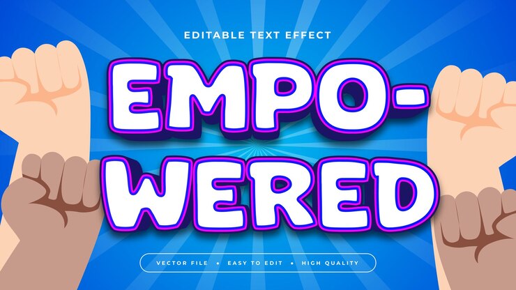 Vector estilo de fuente de efecto de texto editable en 3d con efecto azul marrón y blanco