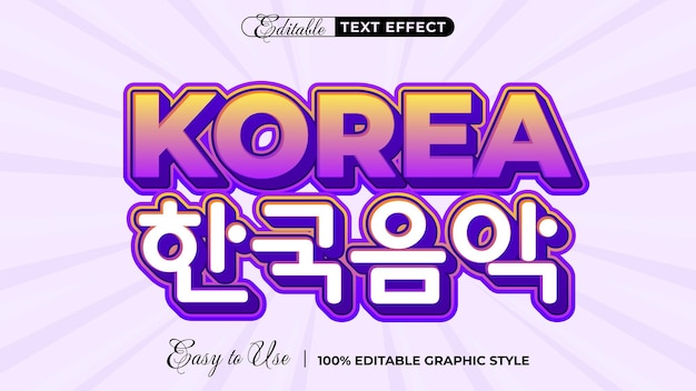 Estilo de fuente de efecto de texto editable