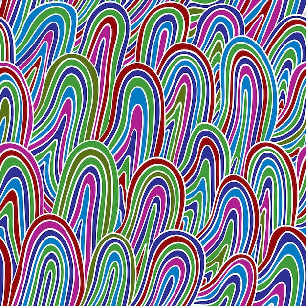 Estilo funky con un patrón sin costuras colorido