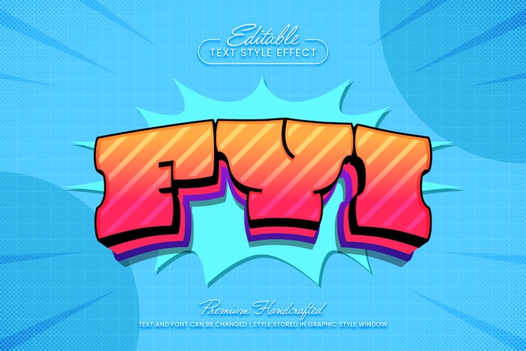 Vector estilo gráfico de efecto de texto vectorial retro 3d título y plantilla de título vectorial editable