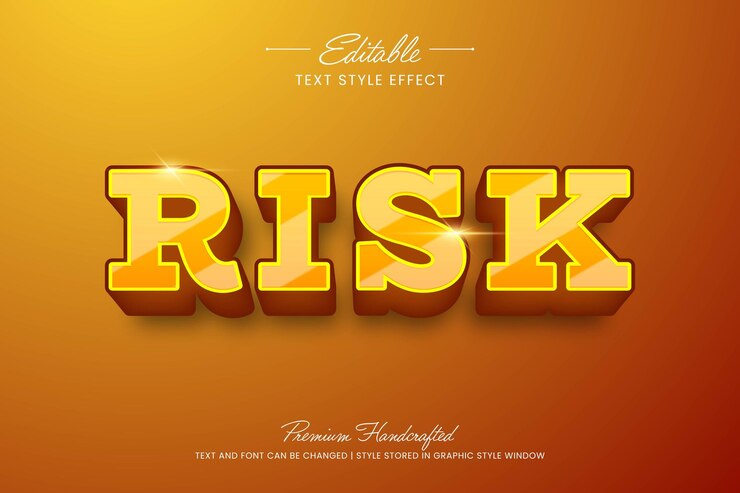 Vector estilo gráfico vectorial dorado brillante en fondo de gradiente efecto de texto vectorial 3d editable