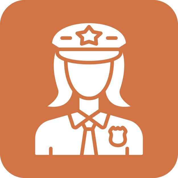 El estilo de la icona de la policía