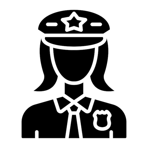 El estilo de la icona de la policía