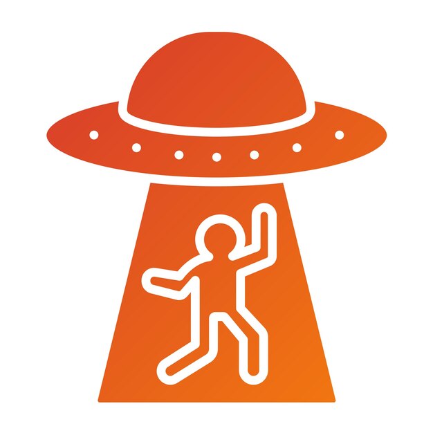 Vector estilo de icono de abducción de diseño vectorial