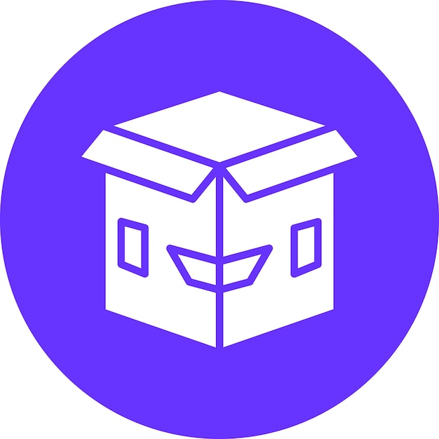 Estilo del icono abierto en la caja