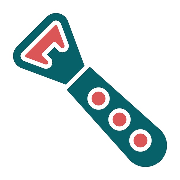 Estilo del icono del abridor de botellas de diseño vectorial