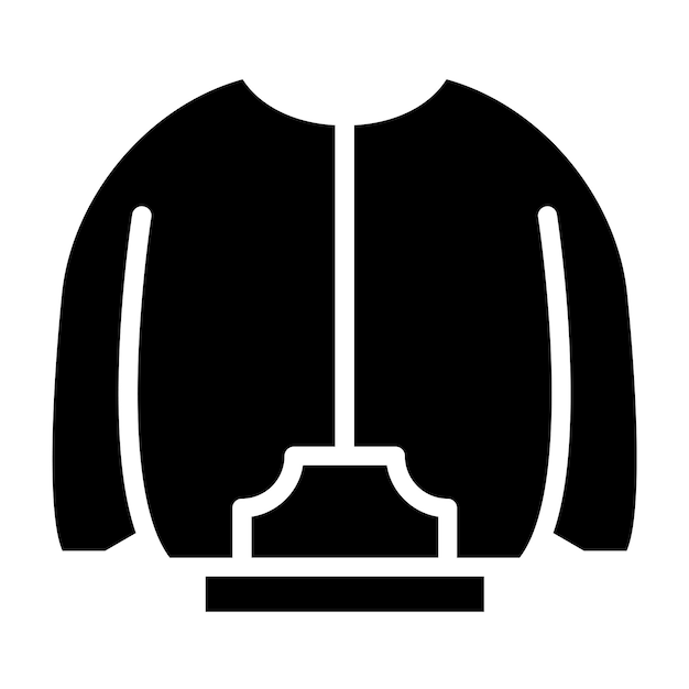 Estilo de icono de abrigo de invierno de diseño vectorial