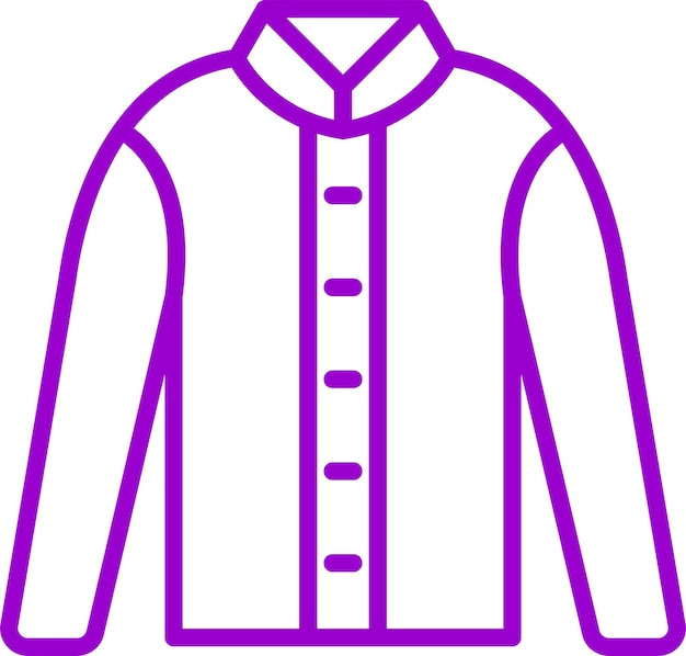 Estilo de icono de abrigo de invierno de diseño vectorial