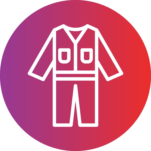 Estilo del icono de los abrigos de diseño vectorial