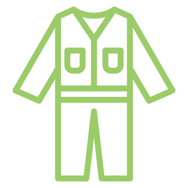 Estilo del icono de los abrigos de diseño vectorial