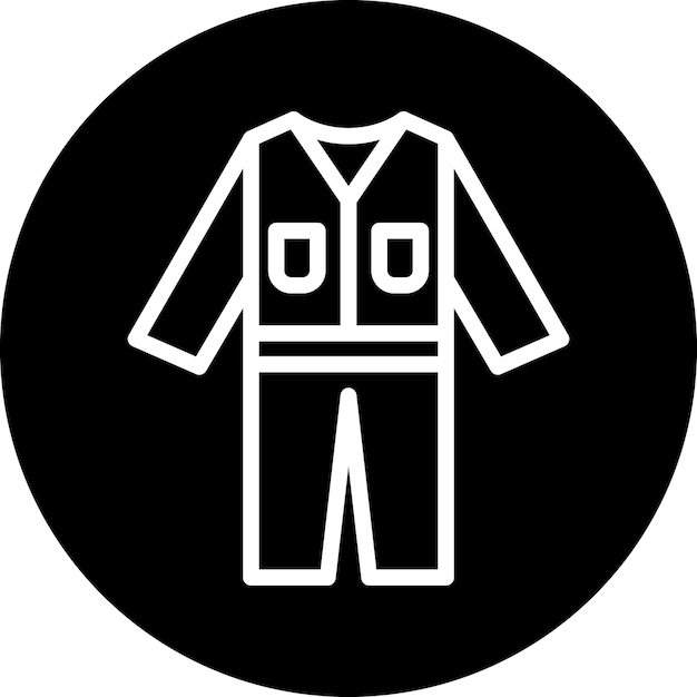 Estilo del icono de los abrigos de diseño vectorial