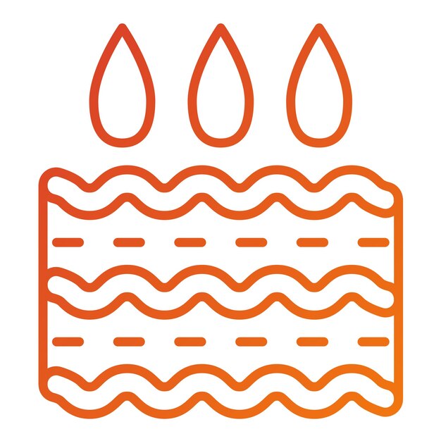 Estilo del icono de absorción del diseño vectorial