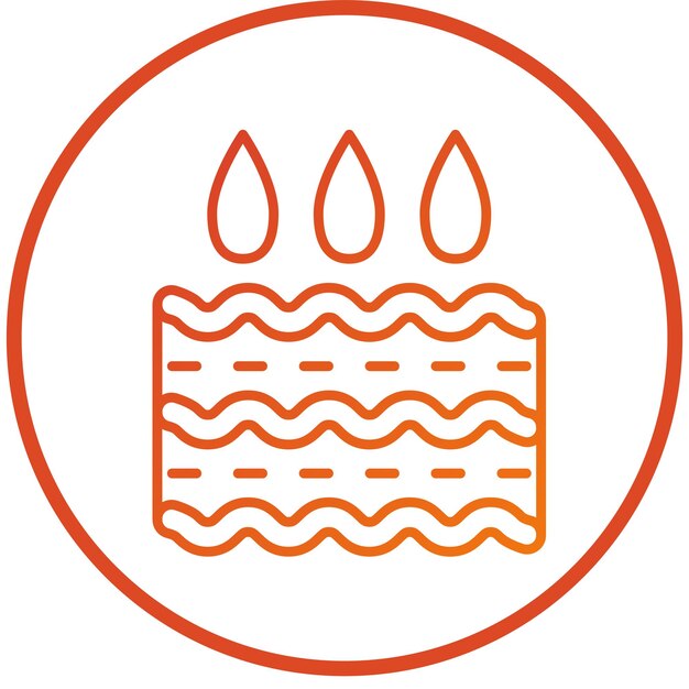 Estilo del icono de absorción del diseño vectorial