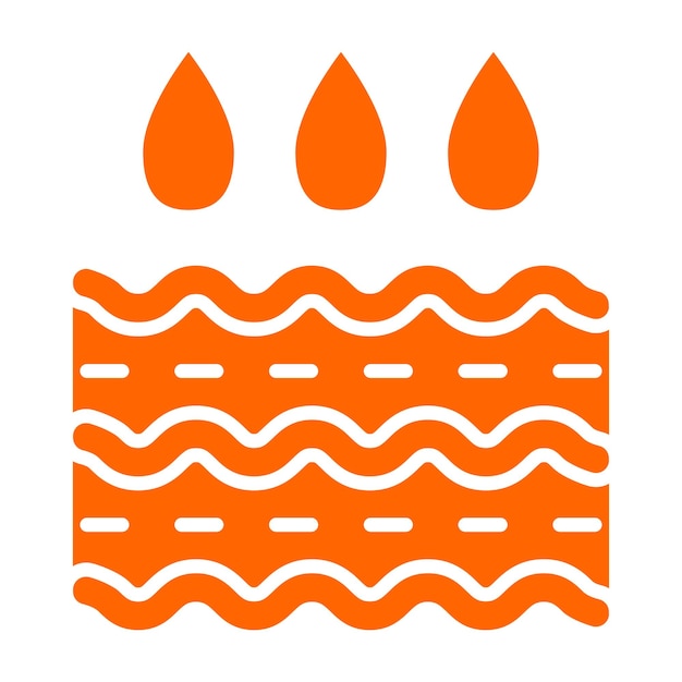Estilo del icono de absorción del diseño vectorial