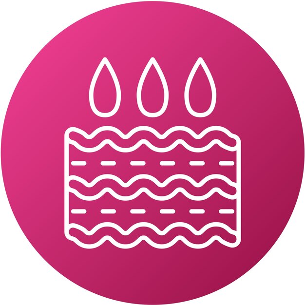 Estilo del icono de absorción del diseño vectorial