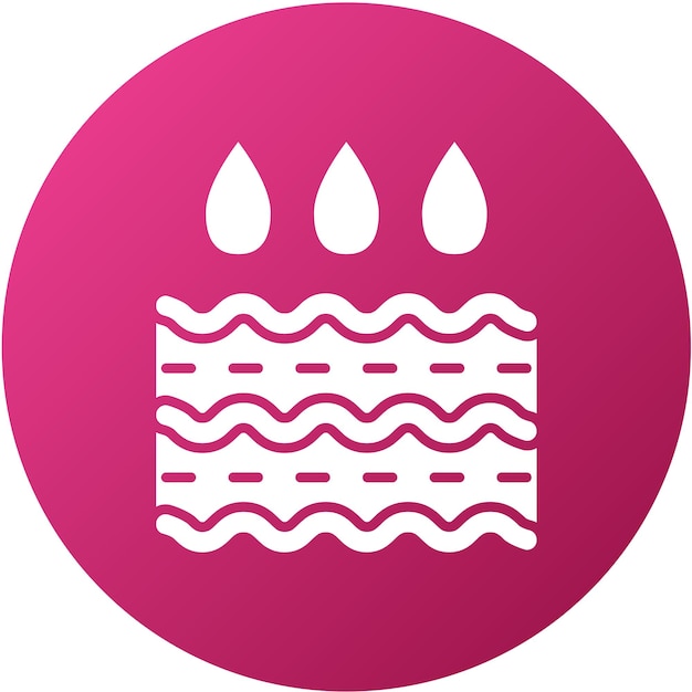 Estilo del icono de absorción del diseño vectorial