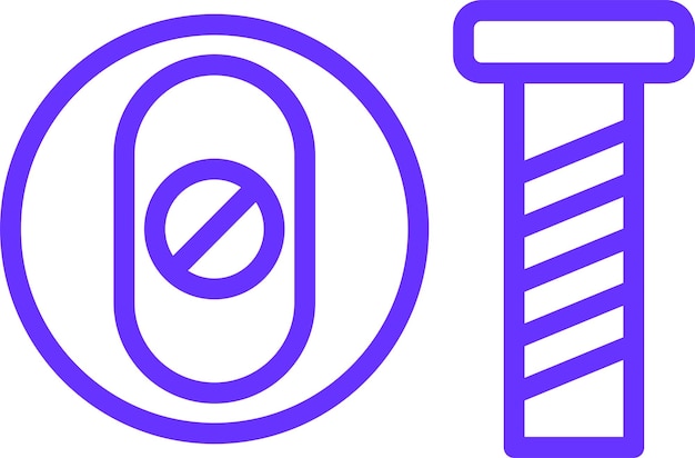 Estilo del icono de los accesorios de diseño vectorial