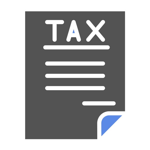 Estilo del icono de acompañamiento de impuestos de diseño vectorial