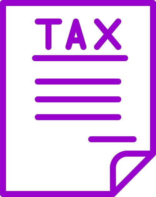 Estilo del icono de acompañamiento de impuestos de diseño vectorial