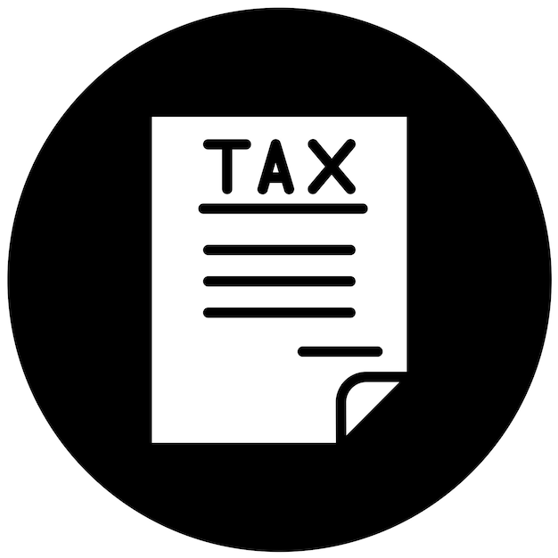 Estilo del icono de acompañamiento de impuestos de diseño vectorial