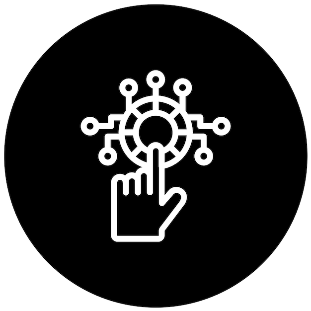 Estilo del icono de activación del diseño vectorial