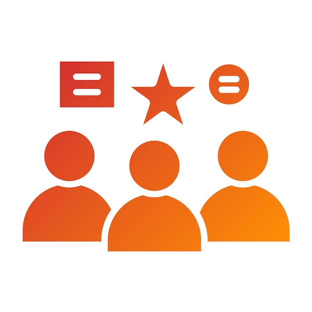 Estilo del icono de las actividades del grupo de diseño vectorial