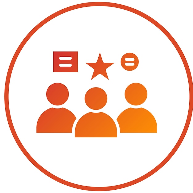 Estilo del icono de las actividades del grupo de diseño vectorial