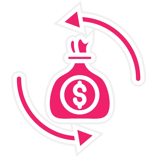 Estilo del icono del activo de diseño vectorial